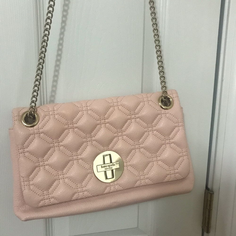Kate Spade Pink quilted crossbody and handbag